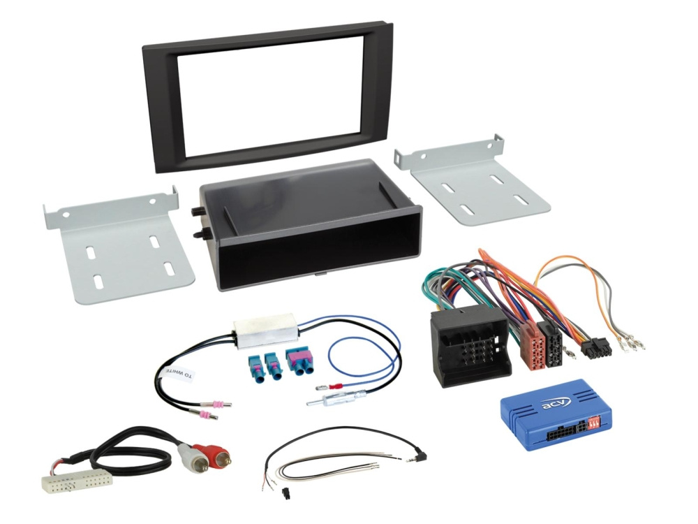 ACV Asennussarja 1/2-DIN säilytyslokerolla, VW T5/Touareg