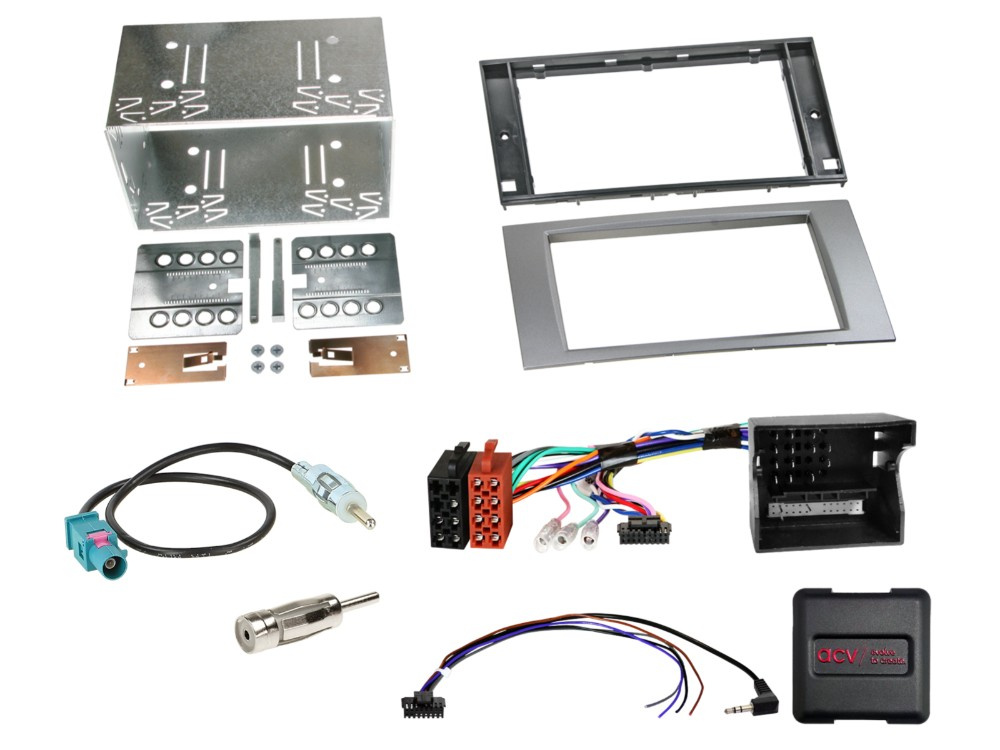 2-DIN Kit Ford hopea SWC/CAN Bus/antenniadapteri