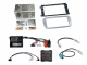 2-DIN Kit Ford erilaisille ajoneuvoille hopea SWC/CAN Bus/antenni 2-DIN Kit Ford erilaisille ajoneuvoille hopea SWC/CAN Bus/antenni