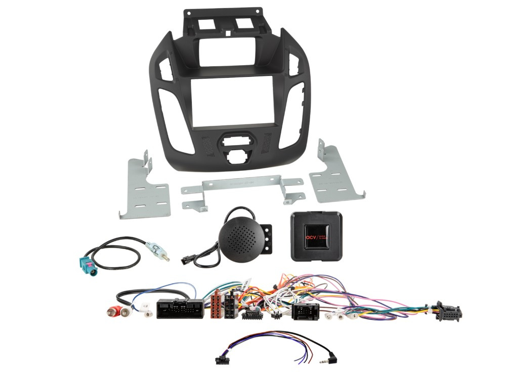 ACV Asennuskehys 2-DIN Transit Connect 2013-2018, musta
