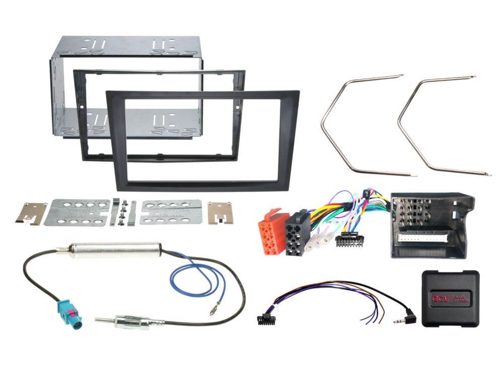 ACV Asennussarja 2-DIN Opel, musta