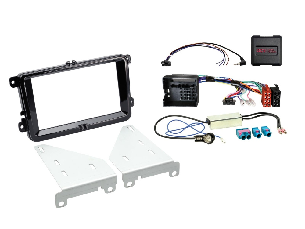 ACV Asennussarja 2-DIN Seat/Skoda/VW, musta