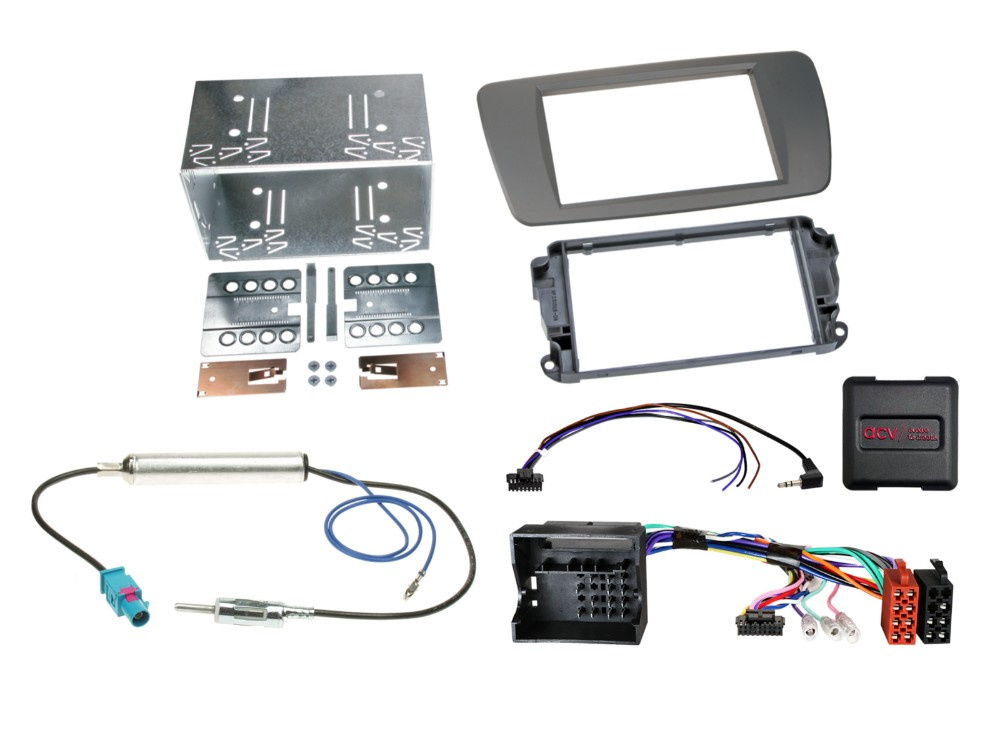 ACV Asennussarja 2-DIN Seat Ibiza 2008-2015, conomera harmaa