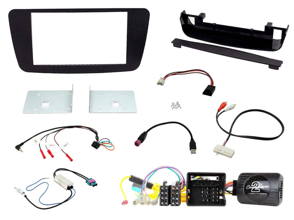 Installationskit Mercedes A-klass W176 2012> Dubbel-din