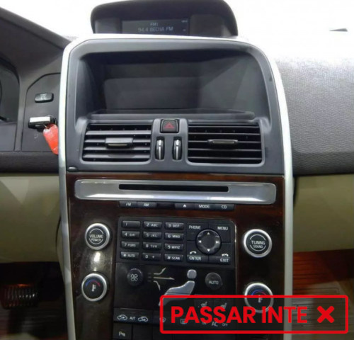Installationskit Volvo XC60 2008-2017 dubbel-DIN, aktivt system
