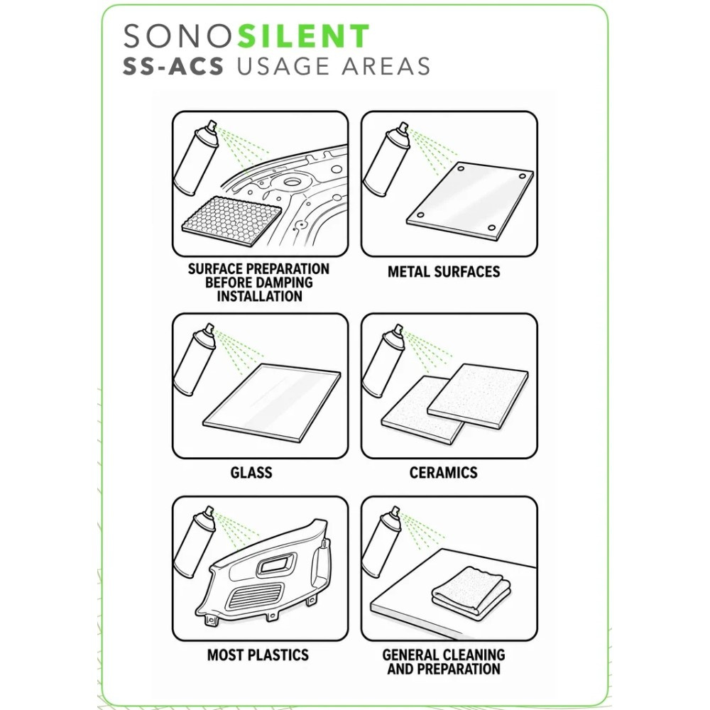SONO Silent SS-ACS isopropanolipuhdistus, 500 ml
