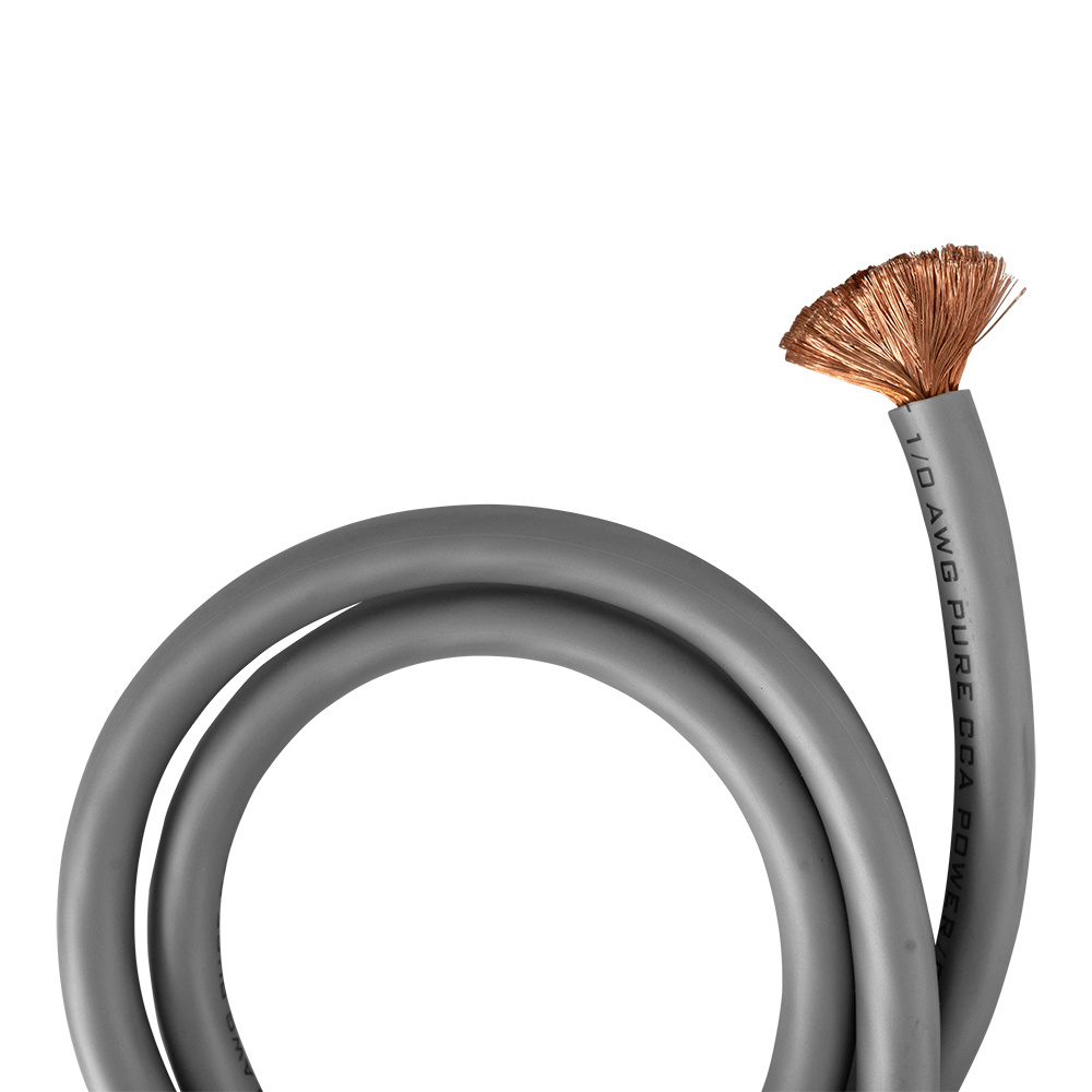 Auto-Connect 2 metrin virtajohto CCA 50mm², harmaa