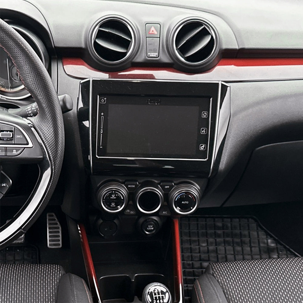 Auto-Connect asennussarja 9/10.1 tuuman autosoittimelle, Suzuki Swift 2017-2024, kiiltävä musta