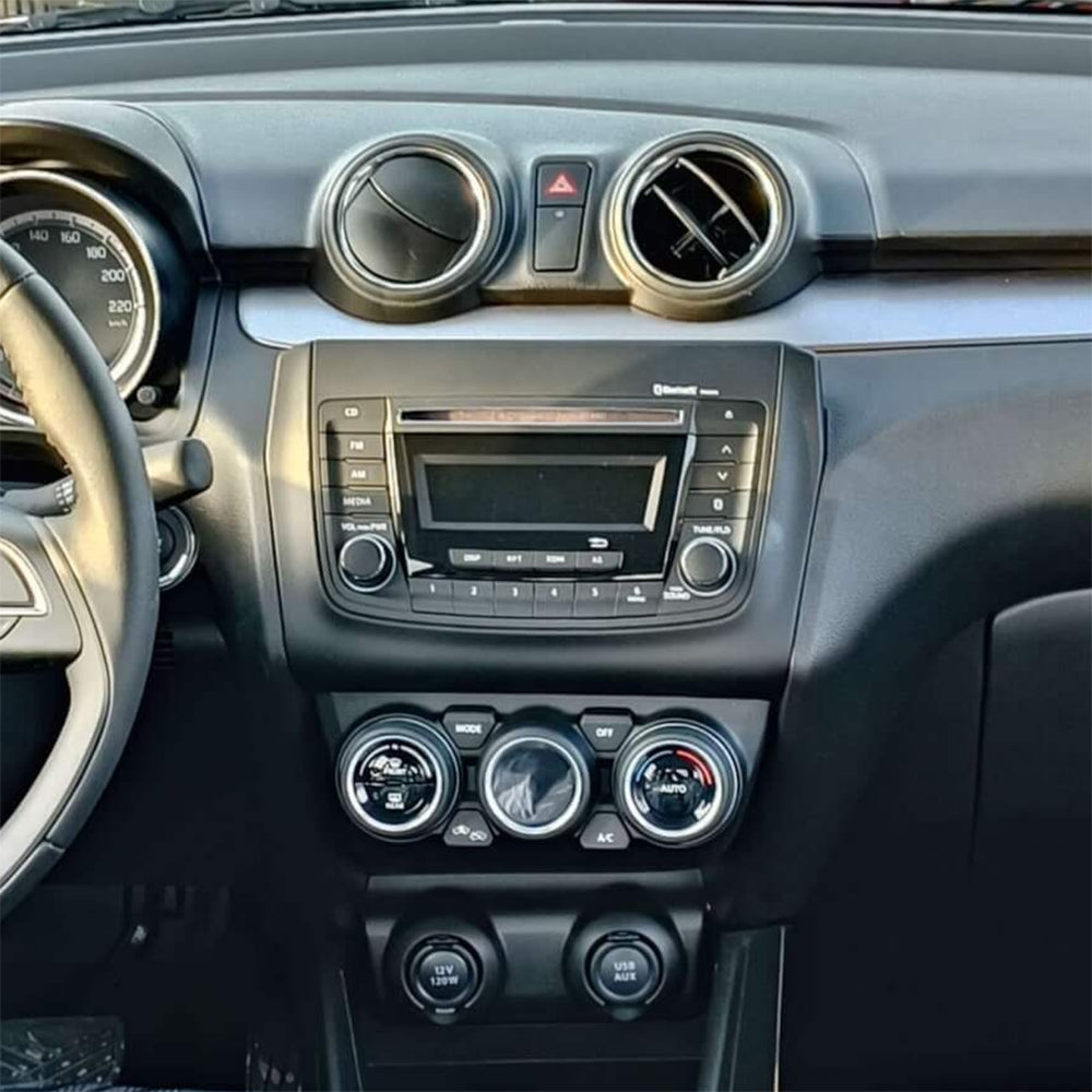 Auto-Connect asennussarja 9/10.1 tuuman autosoittimelle, Suzuki Swift 2017-2024, mattamusta