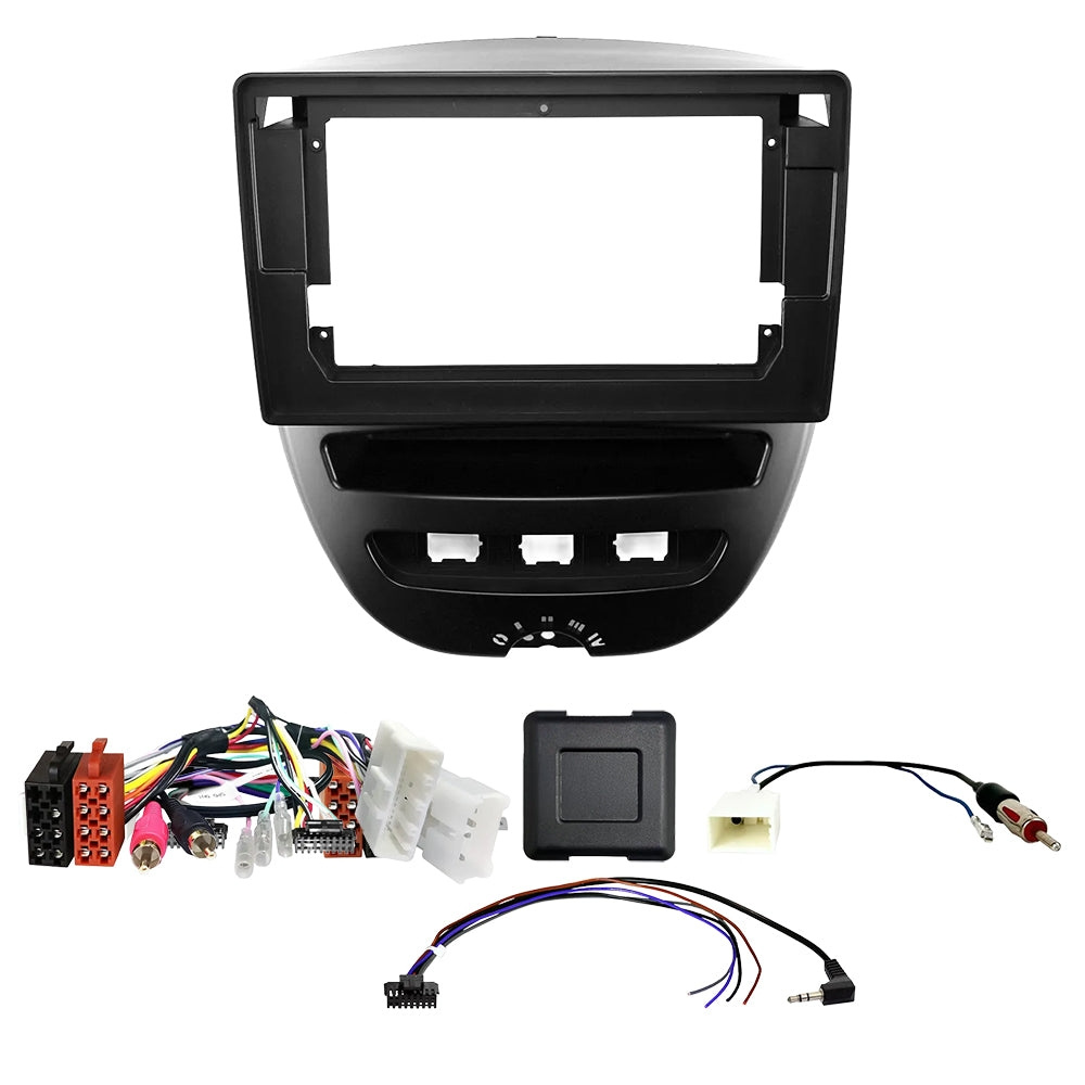Auto-Connect asennussarja 9 tuuman autosoittimelle, Toyota Aygo, Citroën C1 ja Peugeot 107