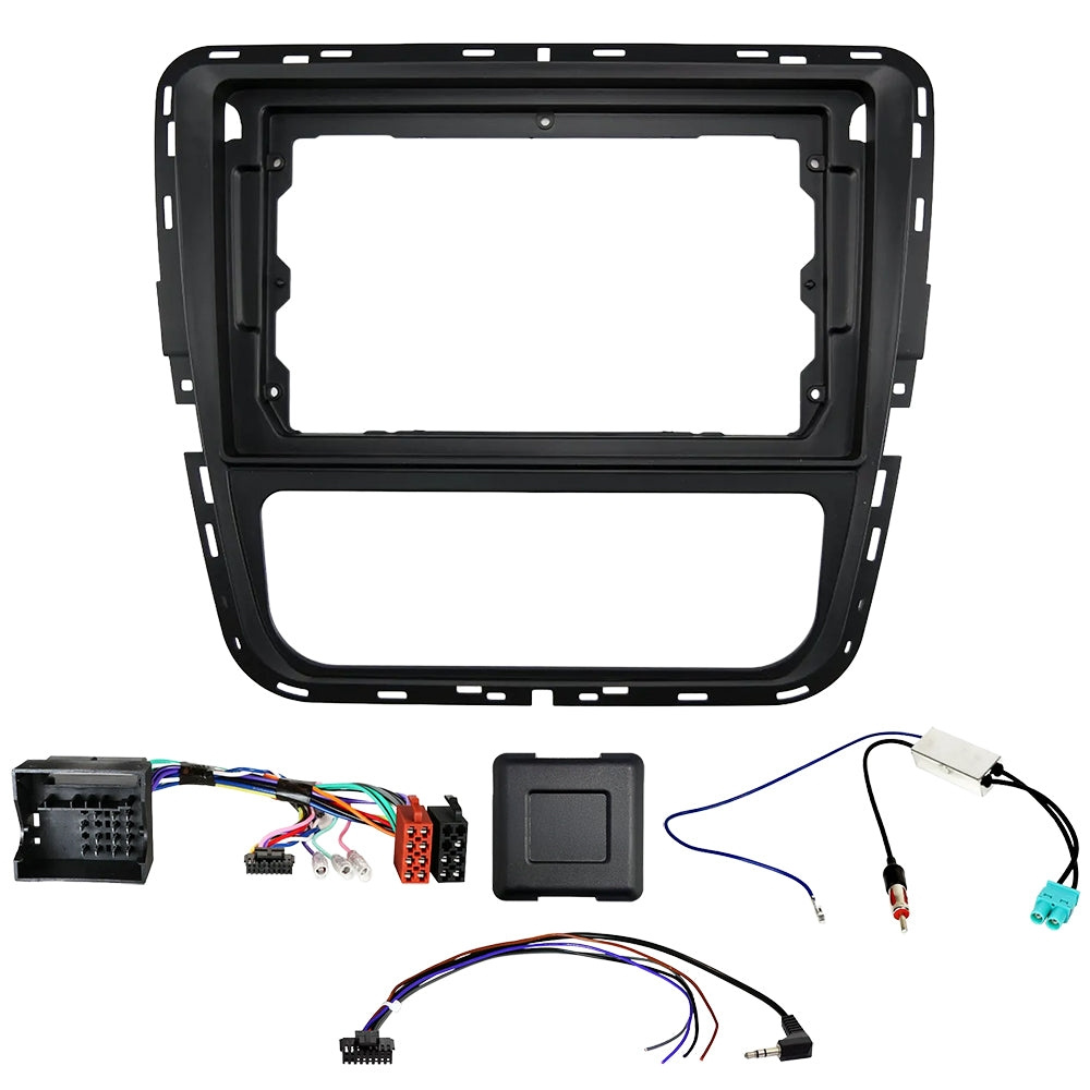 Auto-Connect asennussarja 9 tuuman autosoittimelle, Volkswagen Passat B7 2011-2015, manuaali-ilmastointi