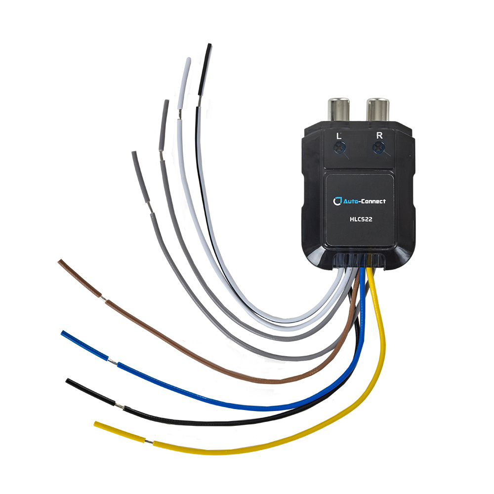 Auto-Connect HLCS22 2-kanavainen korkea/matala-tason muunnin