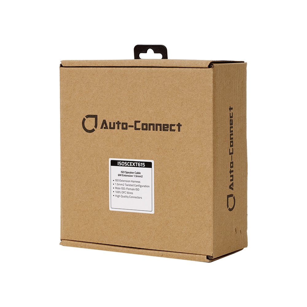 Auto-Connect ISO-ISO 6m jatko kaiuttimille, 2x1.5mm²