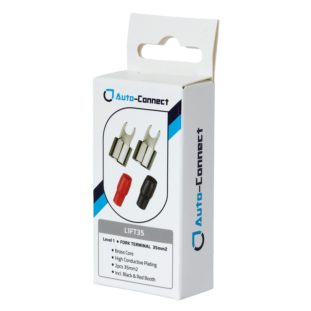 Auto-Connect punainen ja musta haarukkaliitin, 35 mm²