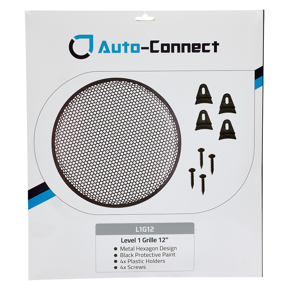 Auto-Connect Hexagon kaiutinsuoja, 12 tuumaa