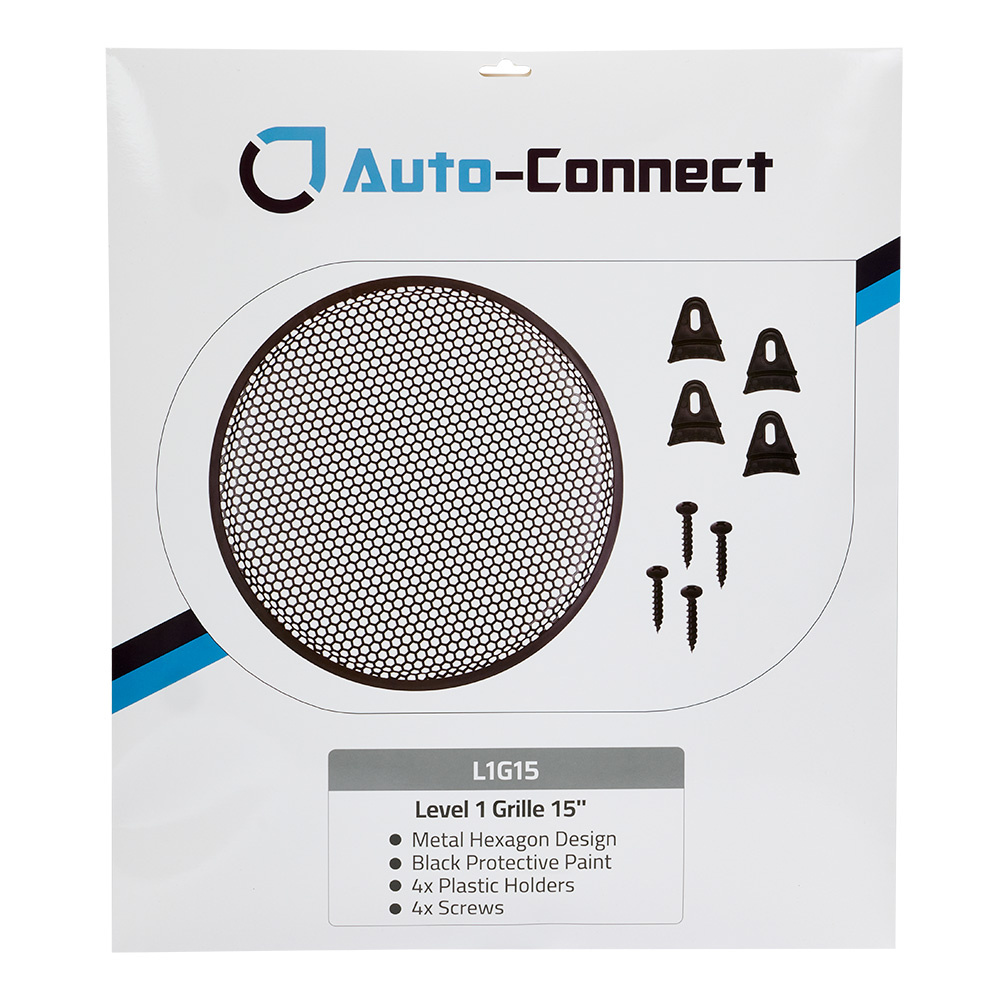 Auto-Connect Hexagon kaiutinsuoja, 15 tuumaa