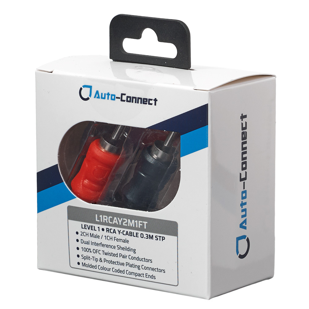 Auto-Connect kierretty Y-split matalataso 2 uros-1 naaras, Level 1