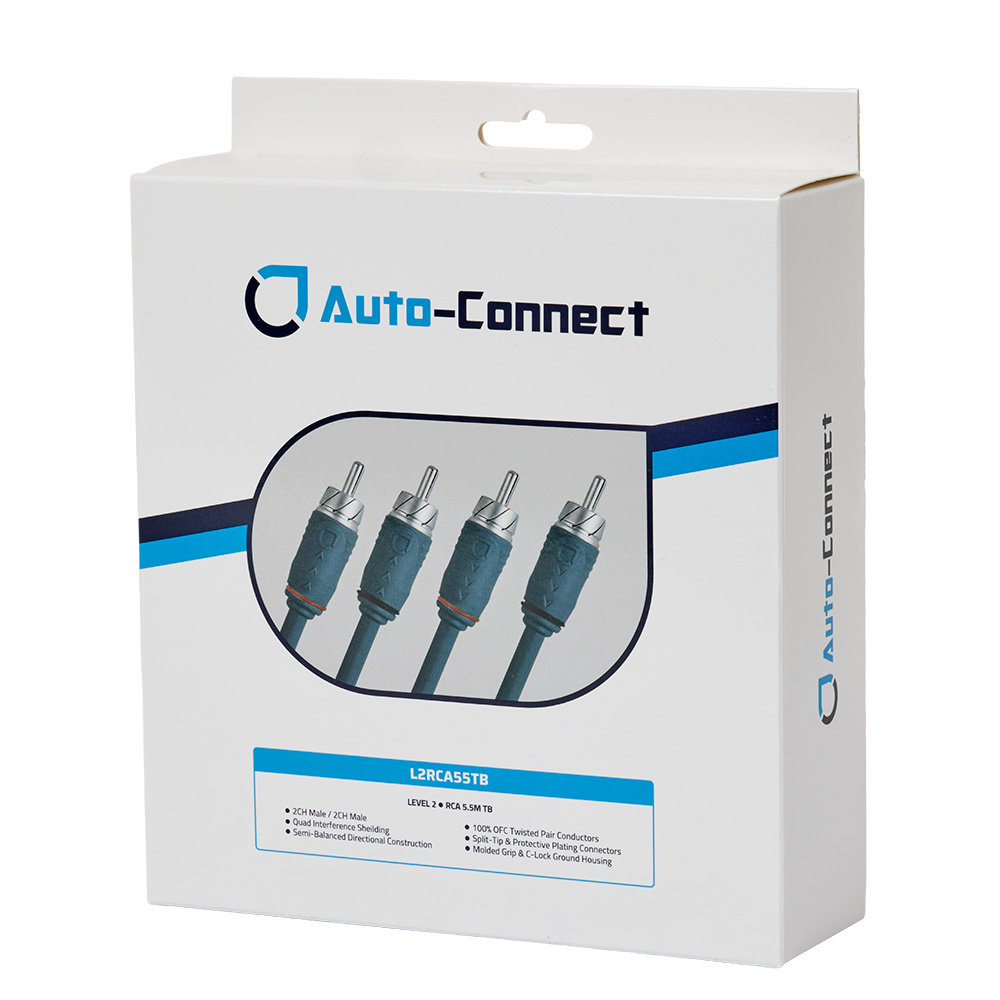 Auto-Connect kierretty matalatason kaapeli 5.5 metriä, Level 2