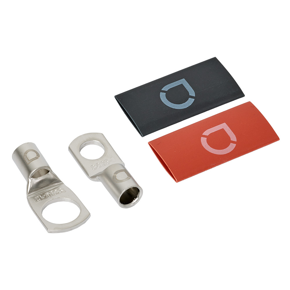 Auto-Connect punainen ja musta putkikaapelikenkä M8/M12, 21 mm²