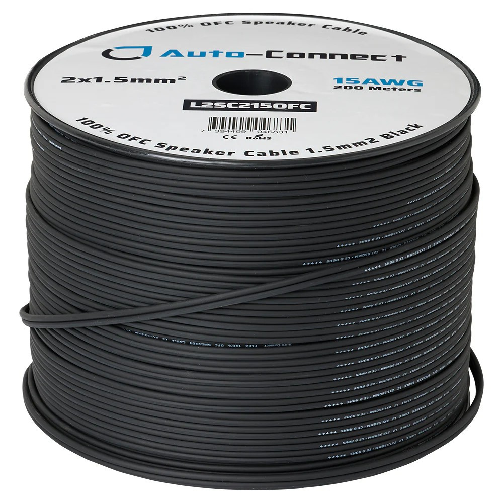 Auto-Connect OFC-kaiutinkaapeli 2x1.5 mm², juoksumetri