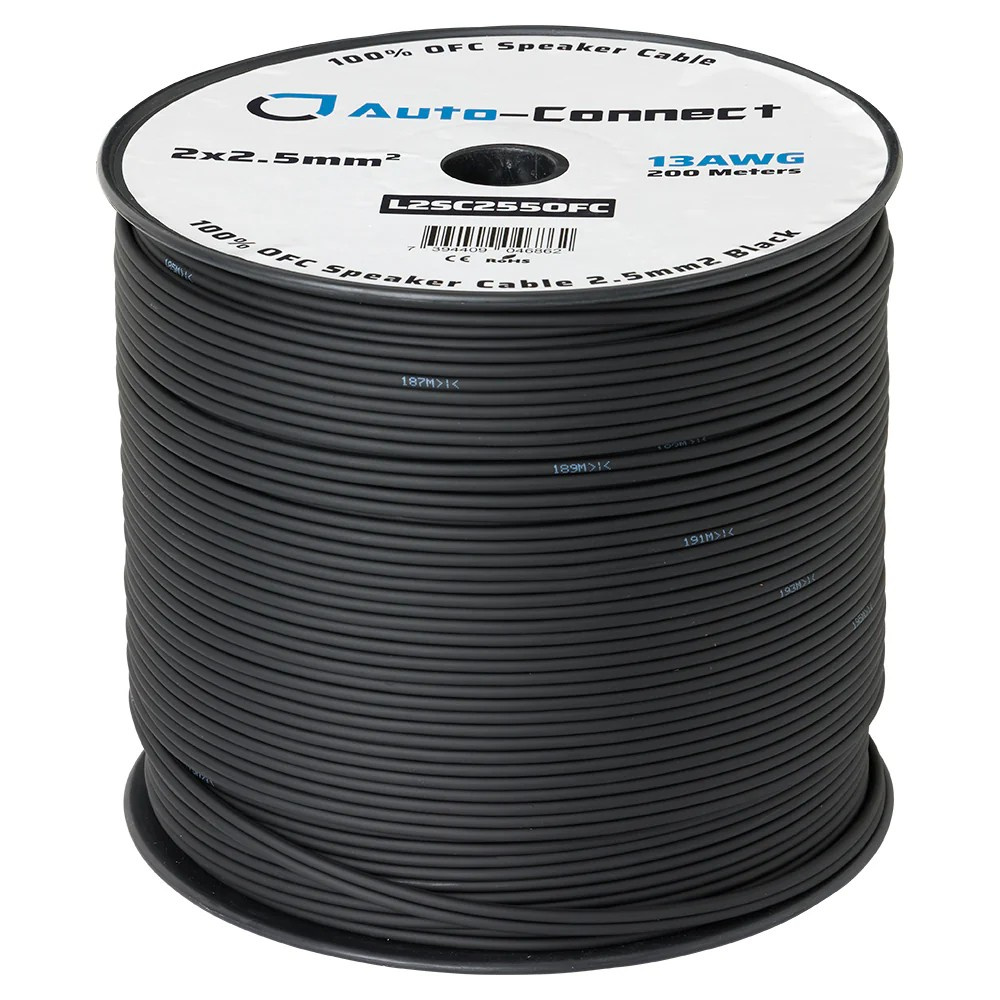 Auto-Connect OFC-kaiutinkaapeli 2x2.5 mm², juoksumetri