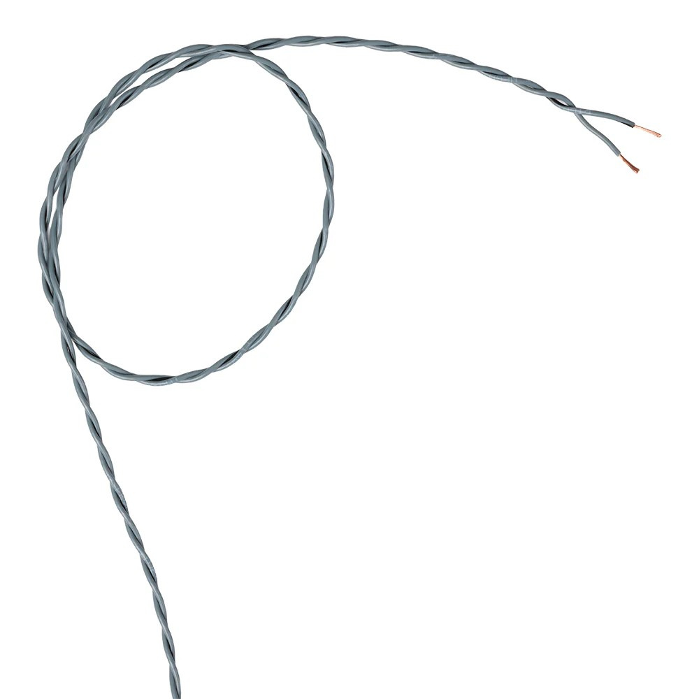 Auto-Connect kierretty OFC-kaiutinkaapeli 2x0.5 mm², harmaa, juoksumetri