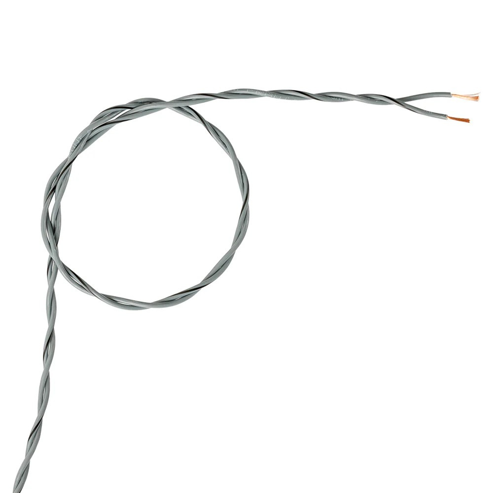 Auto-Connect kierretty kaiutinkaapeli 2x0.8mm² harmaa, hinta per metri