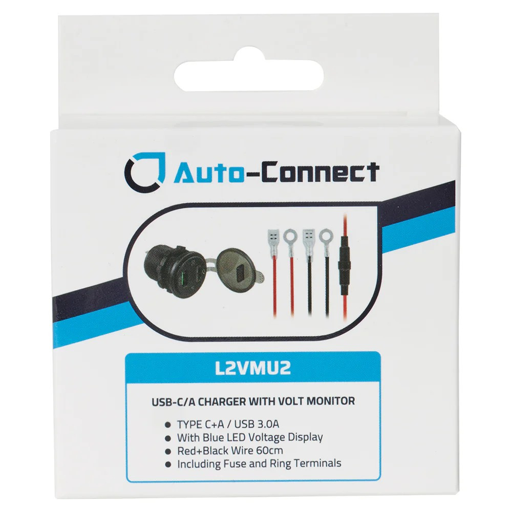 USB-laturi volttimittarilla ja USB-C:llä