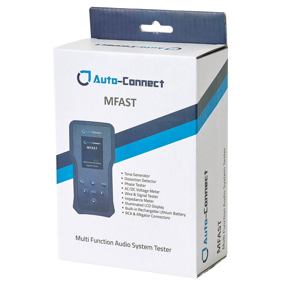 Auto-Connect MFAST, kaapeleiden ja äänen testaus- ja mittaustyökalu