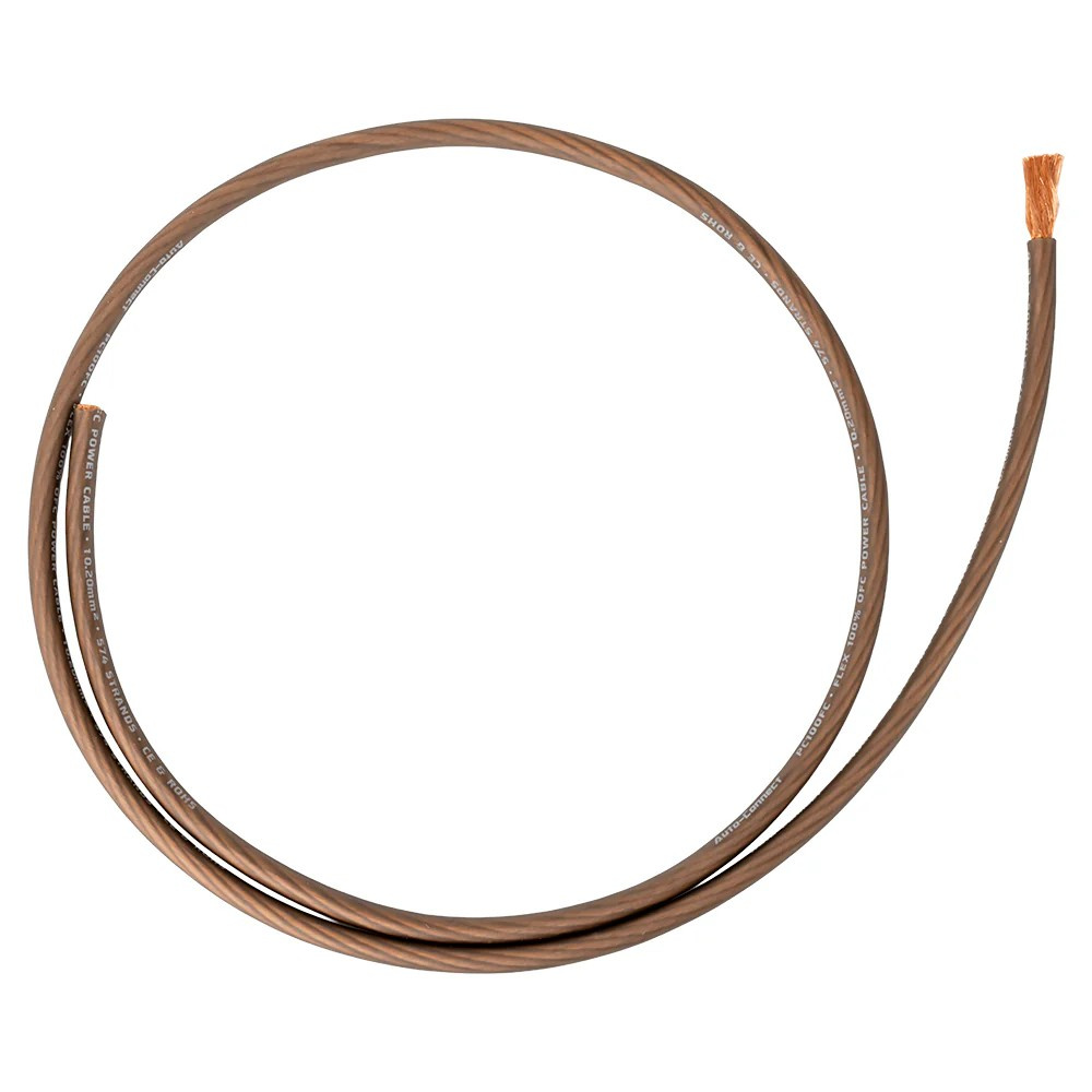 Auto-Connect musta virtakaapeli OFC 10.2mm², metritavara