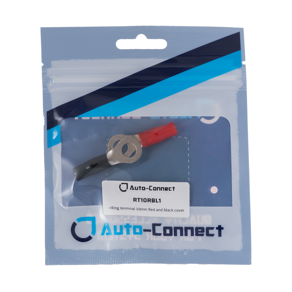 Auto-Connect punainen ja musta rengaskenkä 10mm²