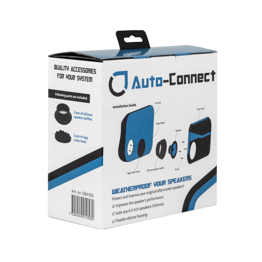 Auto-Connect Silikoniesteet 6.5tuumaa