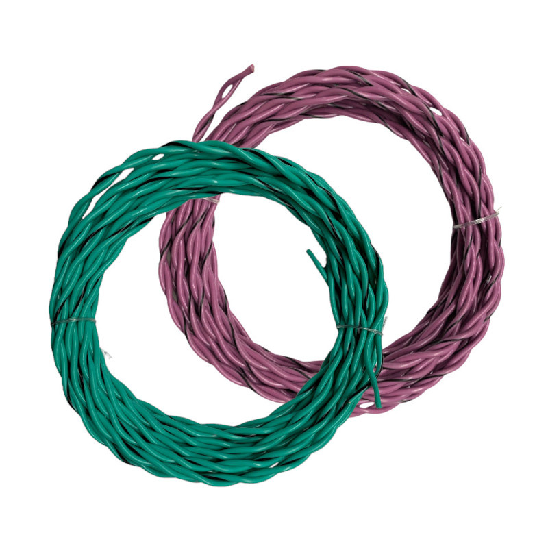 Auto-Connect kierretty kaiutinkaapeli 2x1.0mm² vihreä ja violetti, 6 metriä