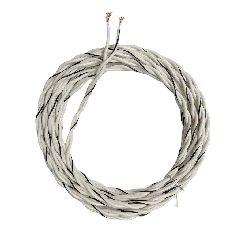 Auto-Connect kierretty kaiutinkaapeli 2x1.0mm² valkoinen, myyntimetri