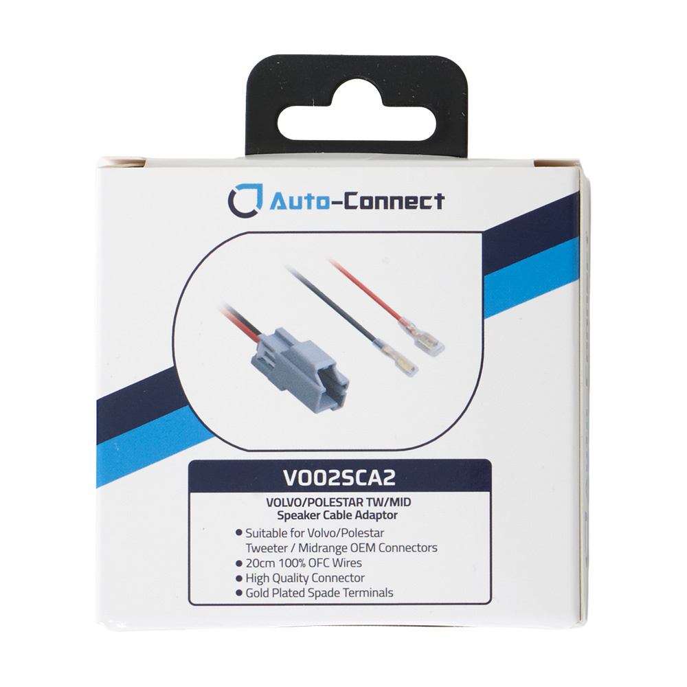 Auto-Connect kaiutinliittimet keskialueelle/diskantille Volvo/Polestar, pari