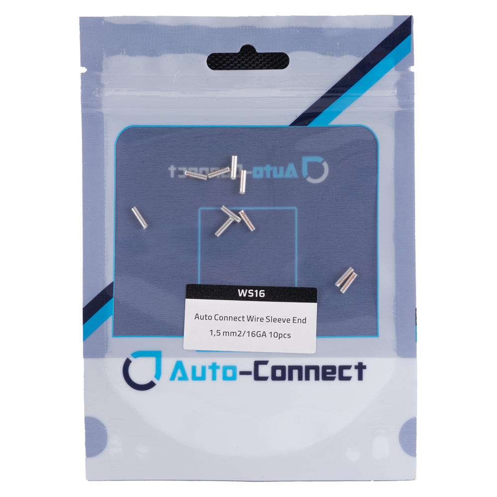 Auto-Connect 10-pack kaapelihylsyjä, 1.5mm²-kaapeli