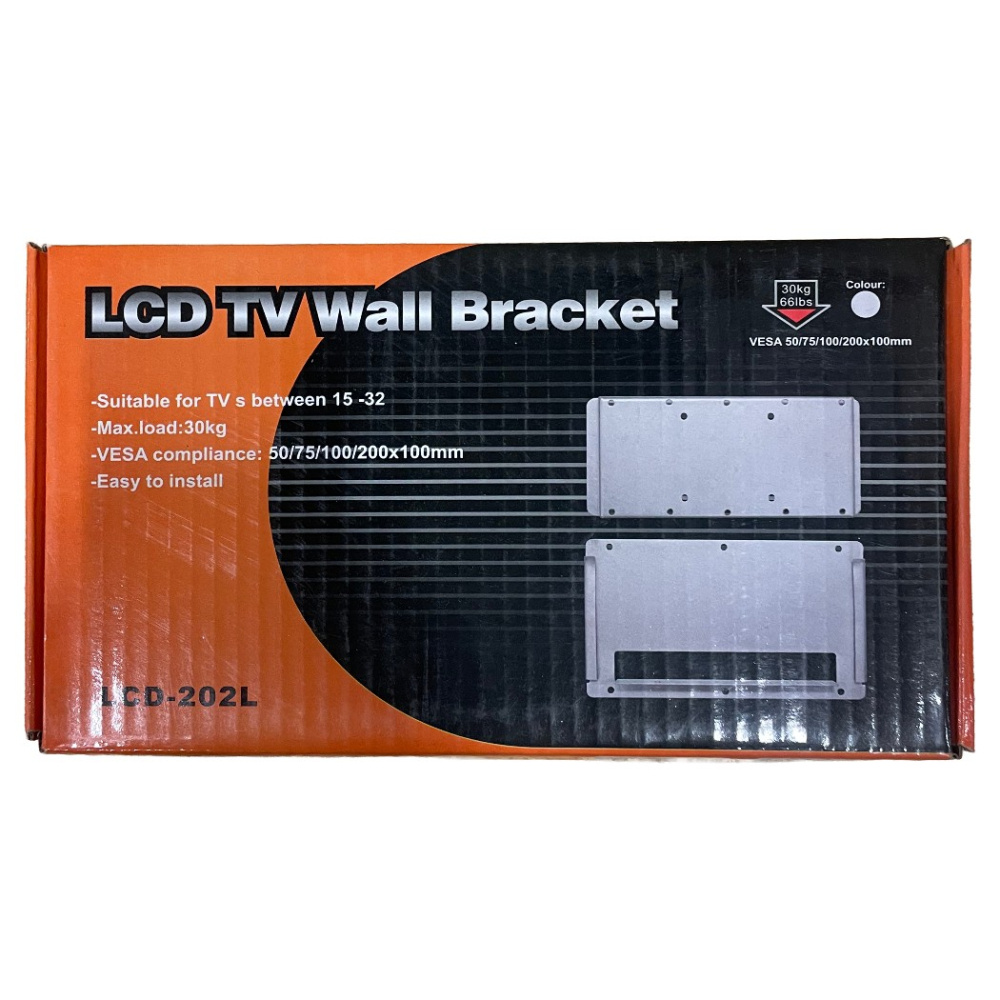 TV-seinäkiinnike 15-32 tuumaa, 30 kg maksimissaan