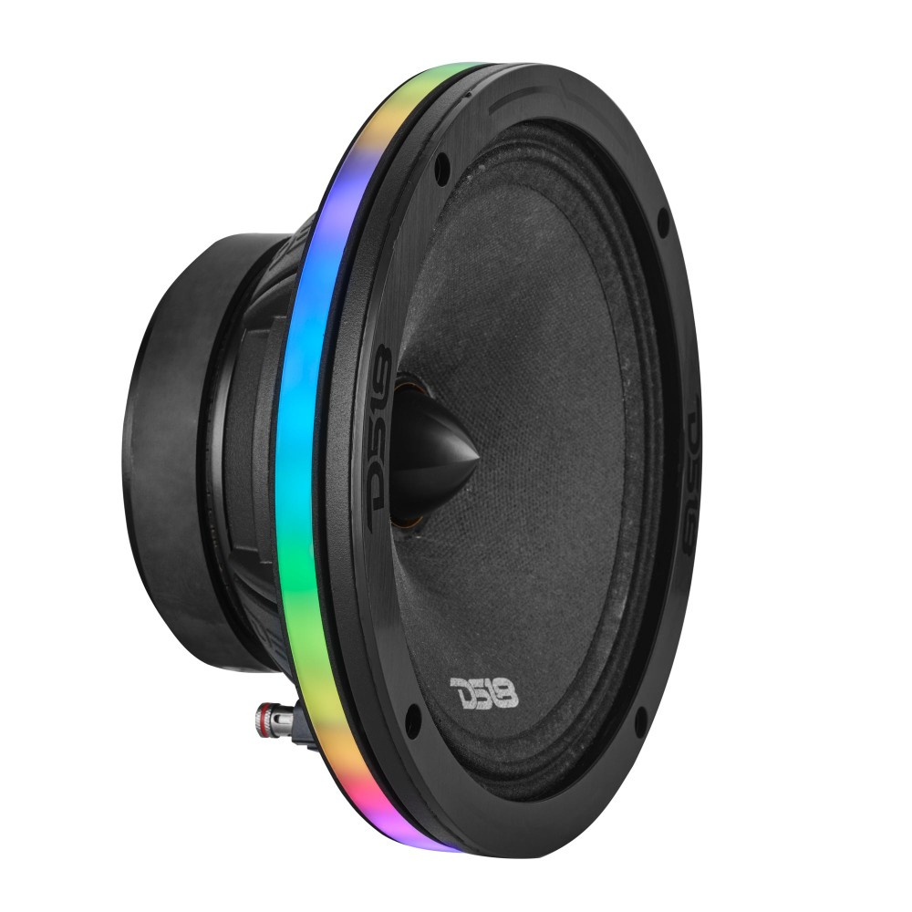 DS18 DLRING8, 8 tuuman digitaalinen RGB LED-rengas kaiuttimille/bassoille