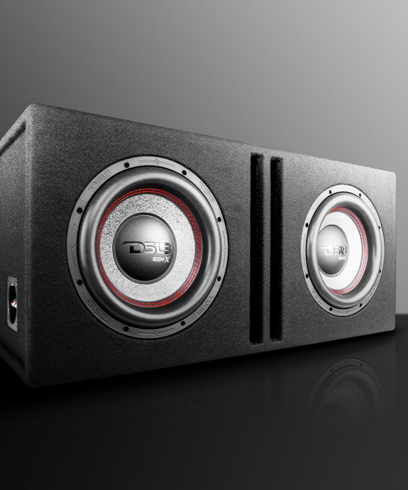 DS18 GEN-X210LD, portattu 2x10 tuuman subwoofer kotelo
