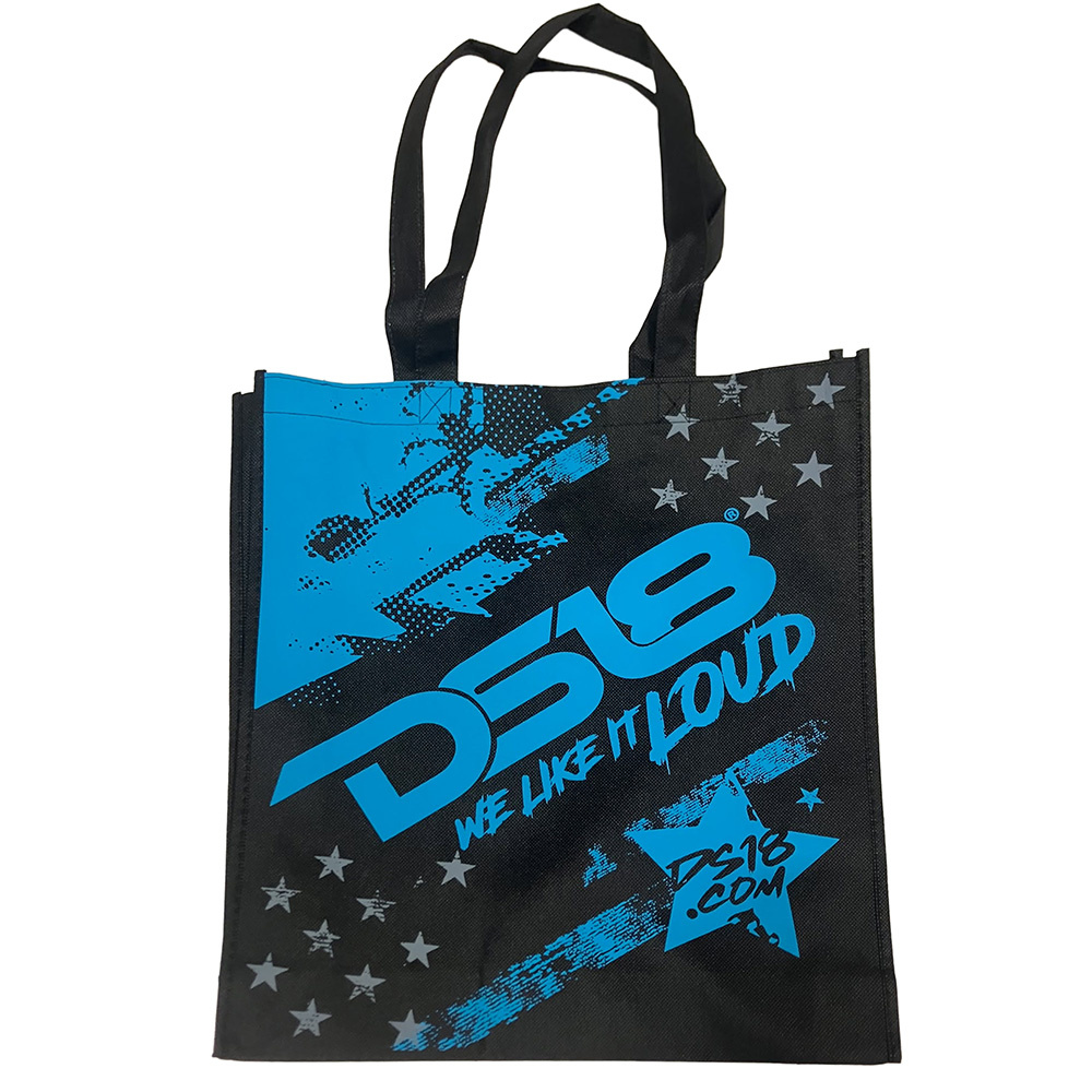 DS18 kangaslaukku, vaaleanpunainen/sininen/vihreä