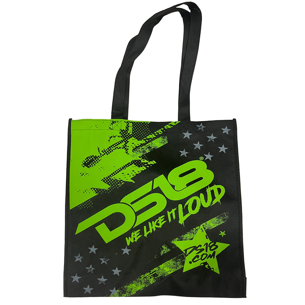 DS18 kangaslaukku, vaaleanpunainen/sininen/vihreä