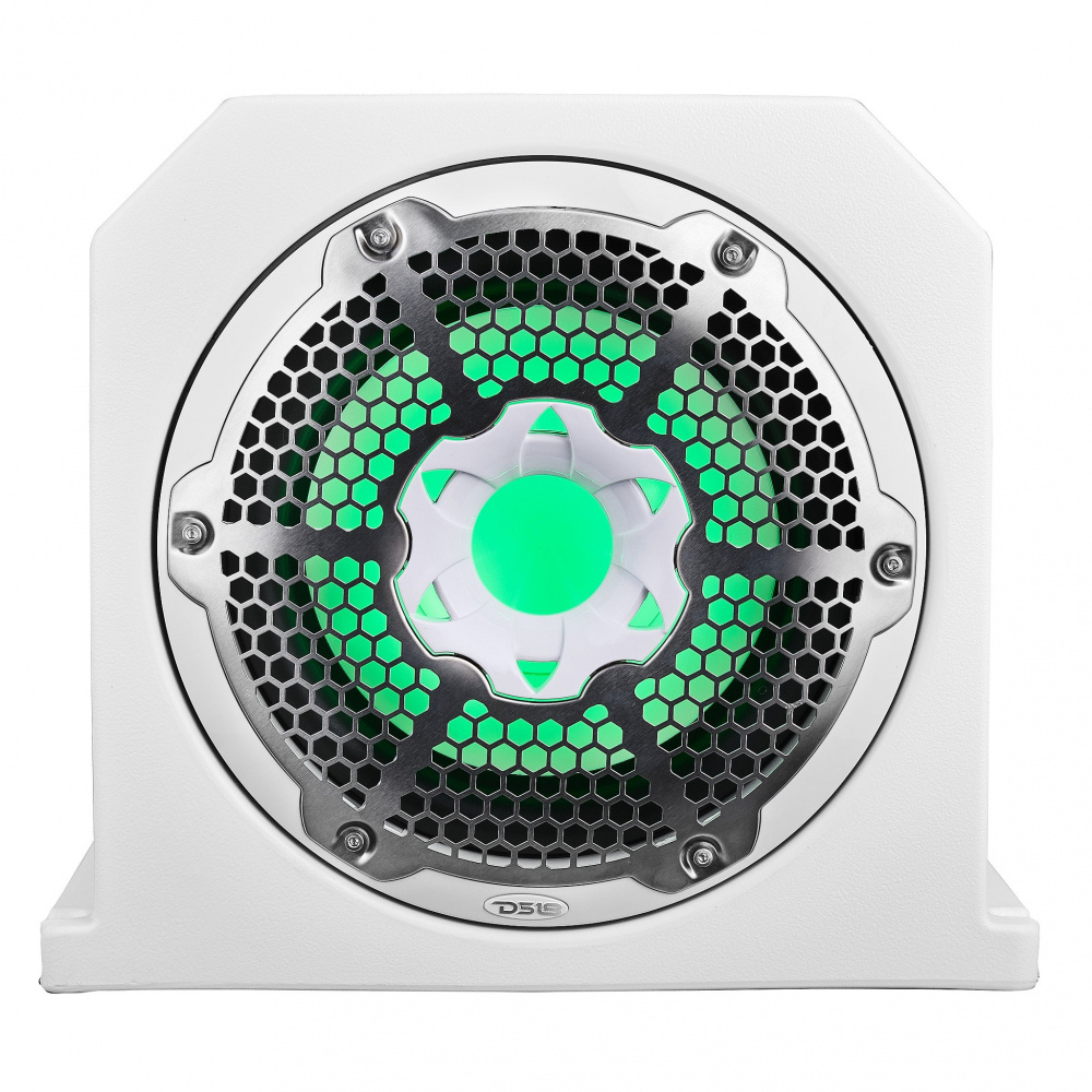 DS18 NXL-10SUBLD/W, 10 tuuman merellinen bassokaiutin RGB LED-valaistuksella, valkoinen