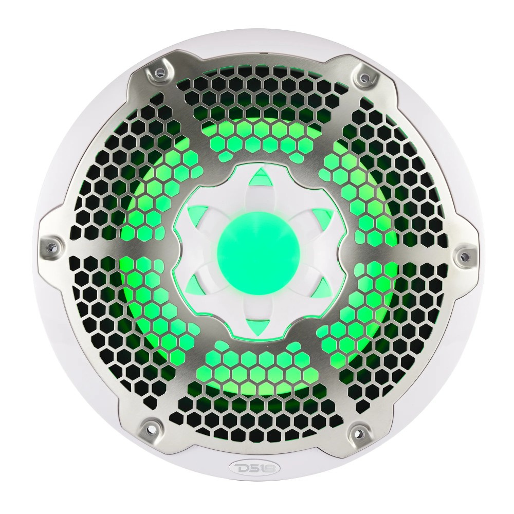 DS18 NXL-10SUB/WH, valkoinen 10 tuuman meribasso LED-valolla, pari