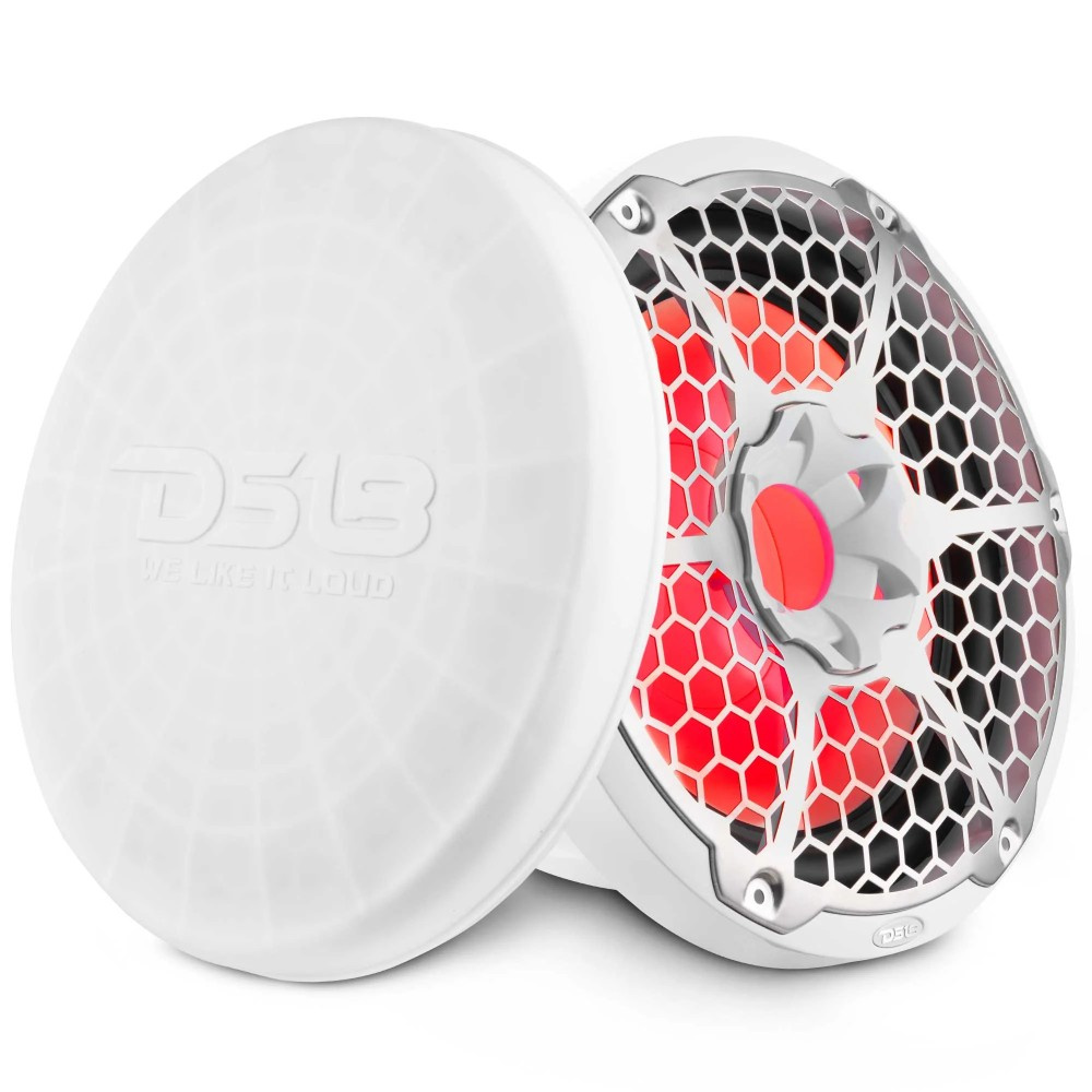 DS18 NXL-12SUB/WH, valkoinen 12 tuuman meribasso LED-valolla, pari