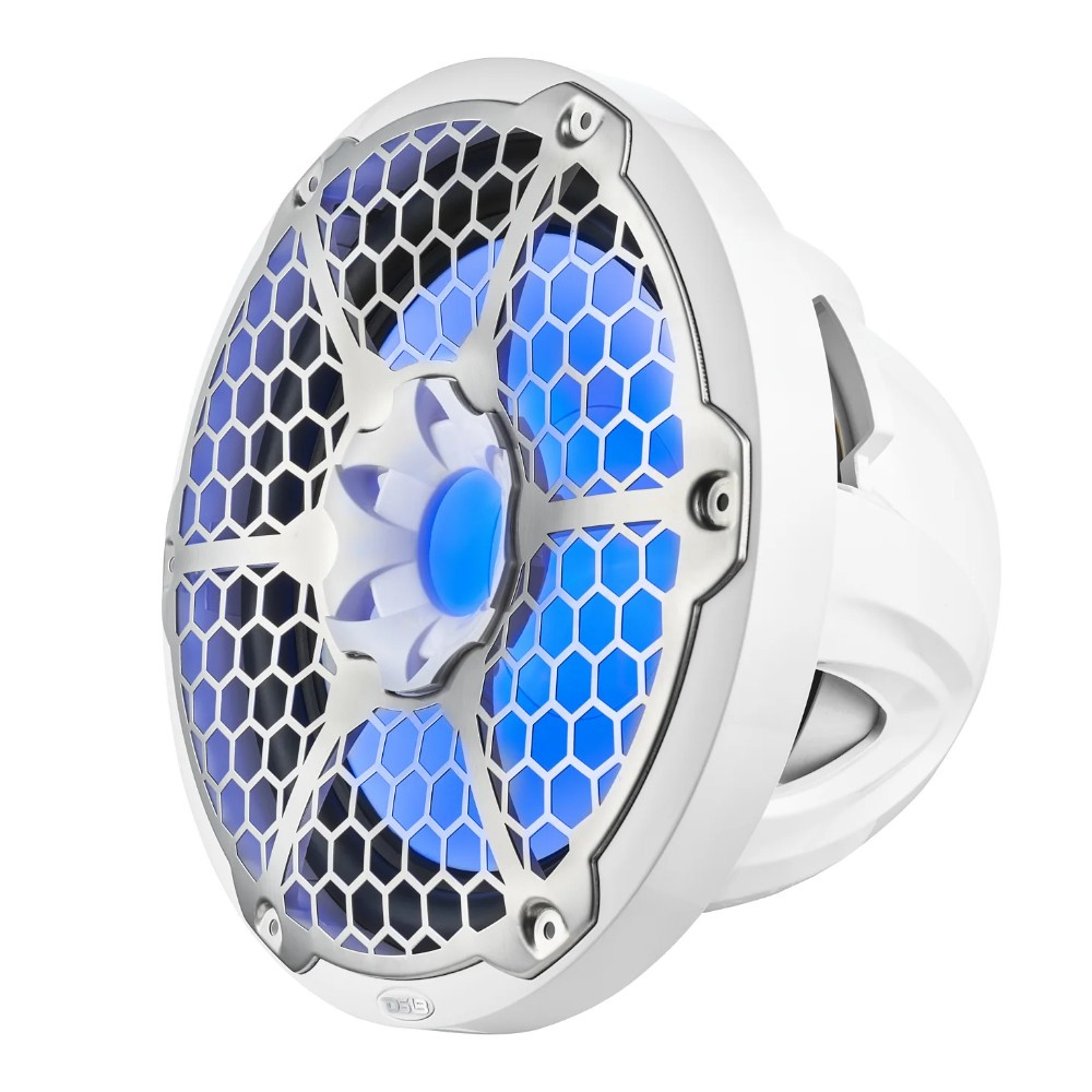 DS18 NXL-12SUB/WH, valkoinen 12 tuuman meribasso LED-valolla, pari