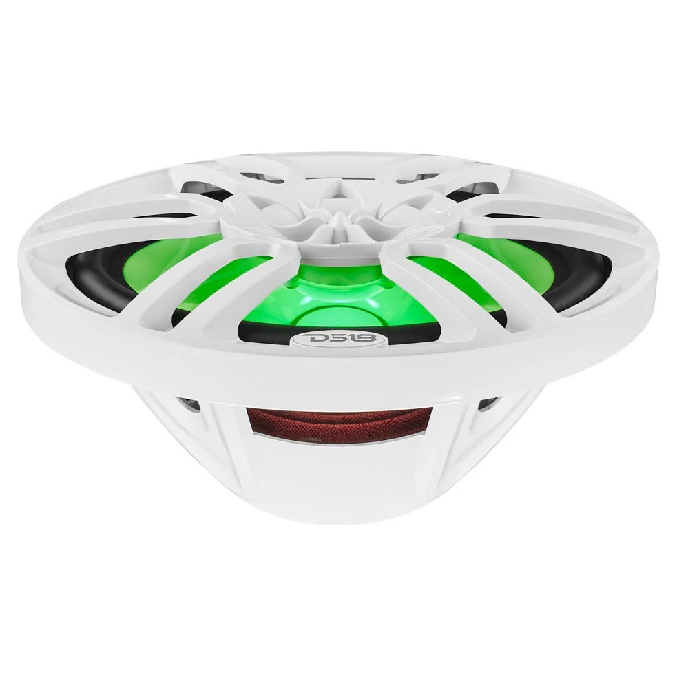 DS18 NXL-69/WH, valkoiset 6x9-tuumaiset merikaiuttimet LED-valolla, pari