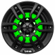 DS18 NXL-6, musta 6,5 tuuman merikaiutin LED-valolla, pari DS18 NXL-6, musta 6,5 tuuman merikaiutin LED-valolla, pari