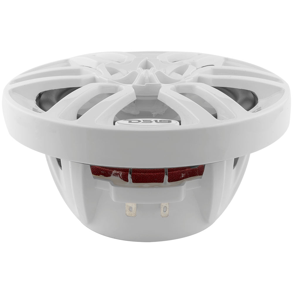 DS18 NXL-6, valkoiset 6.5 tuuman merikaiuttimet LED-valolla, pari