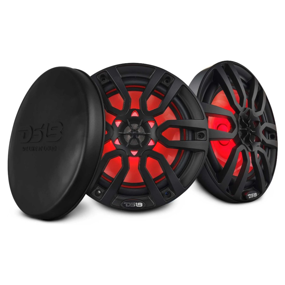 DS18 NXL-8/BK, mustat 8 tuuman merikaiuttimet LED-valolla, pari