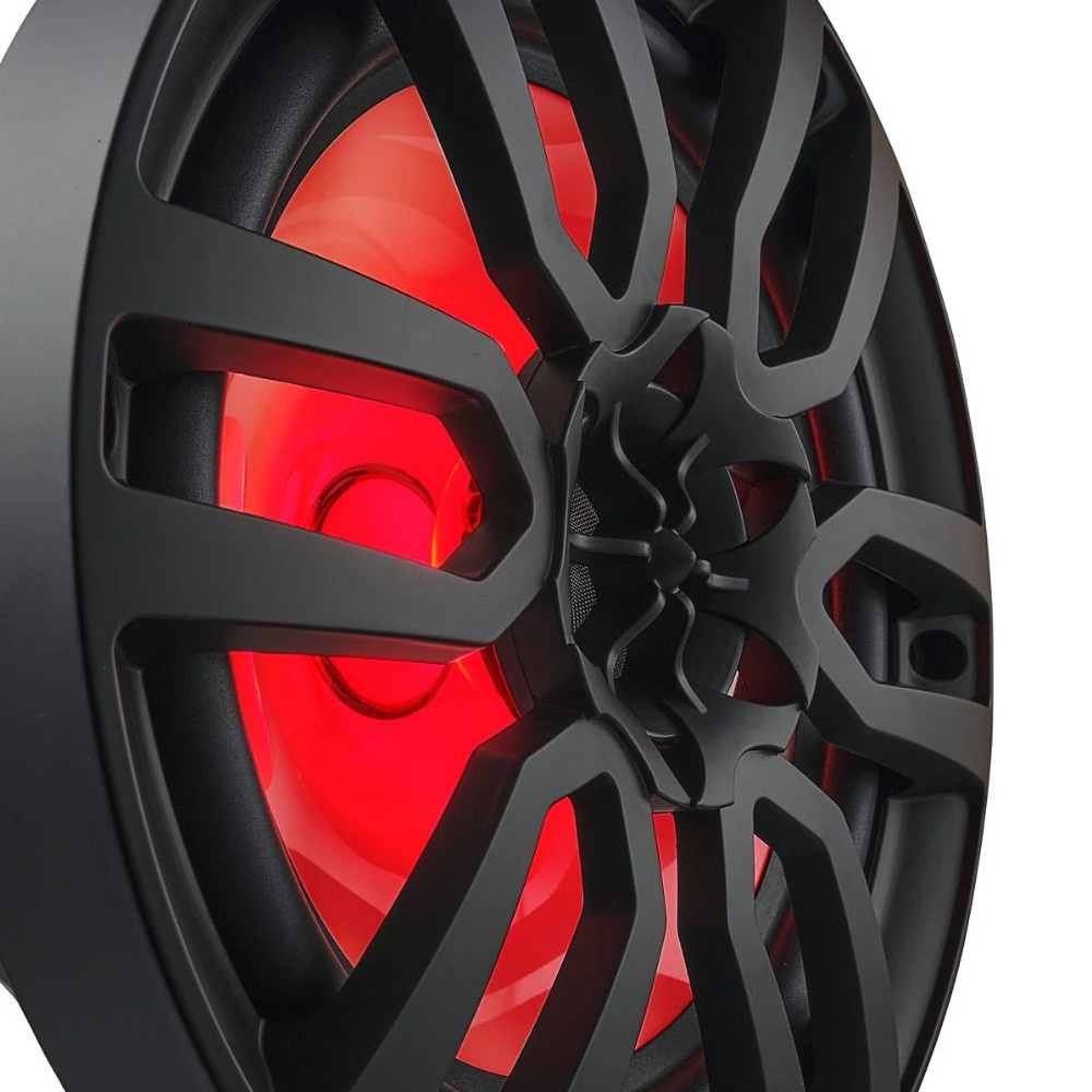 DS18 NXL-8/BK, mustat 8 tuuman merikaiuttimet LED-valolla, pari